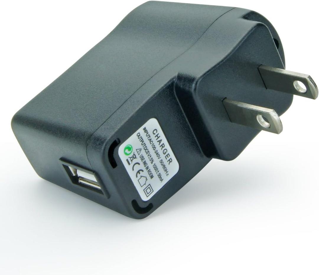 PRUNUS Dedicated Radio Charger with Indicator Light, for USB Charge (Black)