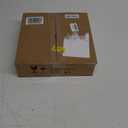 Modern Floor Lamp Simple Design with White Shade, Foot Pedal Switch, 60" Small Tall Lamps for Living Room Bedroom Office Dining Room Kitchen, Black Pole Lamp(Without Bulb)