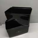 Thunder Group PLBC0012B Silverware Bin, 13" x 9-1/4" x 7", one-Piece Design, for Bus carts PLBC3316 and PLBC4019, Plastic, Black 2 Packs