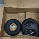 (2-Pack) 2.80/2.50-4" Tire & Inner Tube 8" Outer Diameter for Hand Truck Garden Utility Cart Dollies Lawn Mower Wheelbarrow Tractor, TR87 Angled Valve Stem