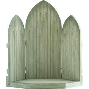 Willow Tree Sanctuary for The Christmas Story, Hand-Painted Nativity Backdrop