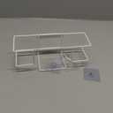 L Size Gloves Box Holder Glovesbox Wire Rack Dispenser for Gloves, Tissues Paper Towels Organizer - Mounting Accessories Included - Holds 1 Box - Perfect for Lab, Food Service and Home (Medium)