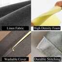 Bed Gap Filler for Headboard Space Filler Bed Crack Pillow Stopper Wall Side Mattress Extender Memory Foam Mattress Gap Filler Queen Bed 59x4x6 Inches