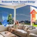 One Way Privacy Window Film,Sun Blocking Window Film with 3 Tools, Heat & UV Blocking Window Tint Film for Home, Easy Install DIY Office Window Covering See Out Not in (35.4 x 157.5 Inch, Black)
