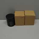 Mimorou 3 Pcs Stainless Steel Canister Set with Glass Windows Visible Storage Jars Silver Kitchen Canister Set for Pasta Flour Oat Sugar Container, Kitchen Tools, Housewarming Gifts (Black,20 oz)