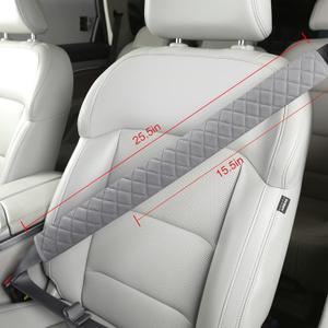 HighnessHwoo Extra Long Seatbelt Covers for Adults Kids Women & Men, Soft Car Seat Belt Strap Cushion for Sedan, SUV, Trucks, Shoulder Neck Chest Protector Pads, Auto Accessories, 1pc, Gray, 15.5in