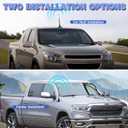 SZSAUTO Car AM FM Stereo Radio Antenna 9.06 Inches Universal Car Truck Roof Mounted Antenna Replacement with DIN Plug Connector Mount Base for Vehicle Stereo Receiver Head Unit FM HD Radio