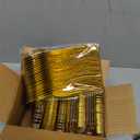 BUCLA 200-Piece Heavy Duty Disposable Cutlery Set - 100 Gold Plastic Forks, 100 Gold Plastic Spoons for Catering, Parties, Dinners, Weddings