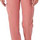 Hanes Women's Scrubs Cargo Joggers, Healthcare Scrub Joggers for Women, Moisture Wicking (Pink, L)