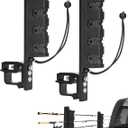 Fishing Rod Holder for Truck Bed, Holding 4 Rods Truck Bed Fishing Rod Holder, Aluminum Fishing Pole Holders for Truck