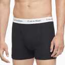 Calvin Klein Men's Cotton Classics 5-Pack Boxer Brief (Large, 3 Black Bodies W / Black Wb, 2 Black Bodies W / White Wb)