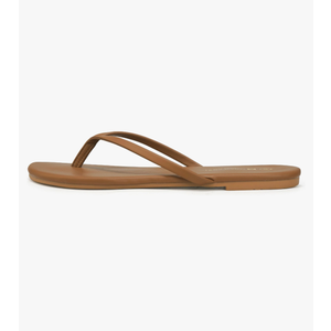 Women's Flip Flops, Summer Fashion Memory Foam Leather Slippers, Comfortable Beach Sandals Slip On Flat Dressy, Size 9