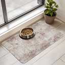 Dog Food Mat for Floors Waterproof Quick Dry Pet Placemat Cat Feeding Bowls Mats for Food and Water, Eco-Friendly Dog Accessories Diatomite Pets Supplies 12" X 20" (Vintage - Ash Taupe)