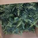 Outdoor Fake Hanging Fern Artificial Hanging Ferns 2 Pack, Large Faux Boston Fern Bushes, UV Resistant Outdoor Hanging Plants for Front Porch, Patio & Indoor Decor