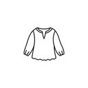 SHEIN Blouse, Cream Colored, Large