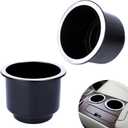 2PCS Cup Holder Insert, Plastic Cupholder Insert for Car, Universal Drop In Cup Holder, Car Seat Cups Holders Replacement for Sofa Boat Rv Couch Golf Cart Truck Poker Table, for 2.8" to 3.7" Cups Base