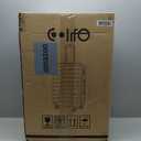 Coolife Medium Checked Luggage with Spinner Wheels Hard side Suitcase TSA Lock Telescopic Handle(Blue)