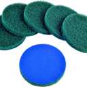 Kichwit 6-Pack Replacement Scrub Pads, Super Abrasive, Green (5 Inch)