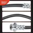 A-Premium Rear Passenger Brake Hydraulic Hose Compatible with Select Infiniti Models - FX35 2009-2012, FX37 2013, QX70 2014-2017 - Replace# 462101CK1B