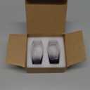 2PCS Coffin Shot Glasses 1.85 OZ Drinking Glass Black Shot Glasses Whiskey Glasses Set of 2 Alcohol Gifts Gothic Home Decor