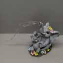Brightown Solar-Elephant-Garden-Decor-Statue with Succulent & Watering LED Lights, Waterproof Outdoor Decor for Patio, Lawn, Balcony & Yard Decorations Outdoor, Unique Mothers Day Gifts for Mom Women