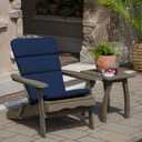 Arden Outdoor Adirondack or Rocking Chair Cushion, 20 x 17, Rain-Proof, Fade Resistant 20 x 17, Sapphire Blue Leala