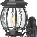 Extra Large Outdoor Wall Lights for House, Extra Large Black Exterior Lantern Wall Mount, Waterproof Front Porch Light Fixture for Garage & Patio, Outdoor Sconce Lighting
