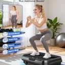 Bigzzia Vibration Plate Exercise Machine for Weight Loss 250-Speed Platform with Remote & Resistance Bands, 450 lbs Capacity Quiet Full Body Workout for Lymphatic Drainage at Home (Black)