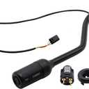 Transmission Gear Shifter Lever Set with Overdrive Shift Button and Cap Compatible with 1992-1997 Bronco F150 F250 F350 F53 F59, Replace for F4TZ-7210-B, F2TZ-7210-F