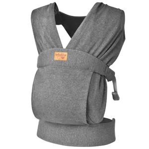 Vrbabies Baby Wraps Carrier Sling, Baby Carrier for Newborns and Toddlers,Skin-Friendly and Soft Front Baby Carrier Wrap Perfect Newbron Gifts (Grey, Cotton)