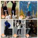 QGGQDD Fleece Lined Leggings Women - Soft Tummy Control High Waisted Winter Thermal Warm Yoga Pants for Workout Hiking (Black, L)
