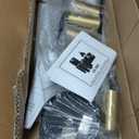 Siittoo Pendant Light Fixtures, Dimmable Modern LED Chandelier Lighting with Spotlights, Adjustable Linear Hanging Pendant Light for Kitchen Island Dining Room Living Room (Black, Gold 30W)