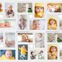 HELLO LAURA 4x6 Picture Frame Collage Wall Decor 24 Opening Photos Collage Frame for Wall Picture Frame 6" x 4" Photo Sockets x 24 - White