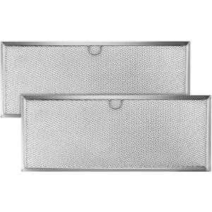 Fits for Jenn.Air 71002111 Downdraft Range Hood Grease Filter by AMI PARTS - Microwave Oven Aluminum Mesh Grease Filter 15 5/8" x 6 3/8" (2-Pack)