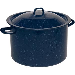 IMUSA USA Enamel Steamer Pot, 16-Quart, Blue