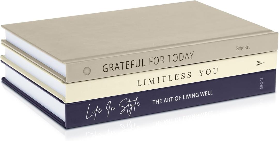 Book Decor Set  Decorative Books for Home Decor, Dark Navy Indigo Blue Accents for Coffee Table, Entry Table or Shelves, Fake Books for Bookshelf Decoration