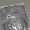 SMILE WEAVER Sheer Curtains 84 inches Length for Living Room 2 Panels,Blue Light Filtering Curtains,Floral Semi Sheer Curtain Voile Linen Textured Rod Pocket Kitchen Window Drapes for Bedroom