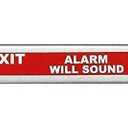 Dynasty Hardware Commercial Door Push Bar Panic Exit Device with Alarm Sprayed Aluminum, Fits 36" Wide Door