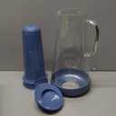 LifeStraw Home Water Filter Pitcher, 7-Cup, Glass with Silicone Base, Stormy Blue, for Everyday Protection Against Bacteria, parasites, microplastics, Lead, Mercury, PFAS and a Variety of Chemicals