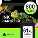 COLORETTO 61XL Black Ink Cartridge for HP 61 Black Ink Cartridge for HP61 | Envy 4500 5530 4501 4502 5535 Officejet 4630 4635 Deskjet 1000 1010 1050 1510 2510 2540 Printer for HP61 Replacement