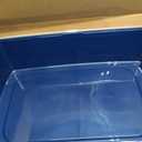 IRIS USA XX-Large Side Entry Cat Litter Box, Open Top Extra Large Litter Box for Big Cats and Multi-Cat Households, High Sided Scatter Shield, Easy to Clean, 30" L x 20" W x 14" H, Navy