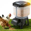 12L Automatic Chicken Feeder with Timer, Solar & AC Powered