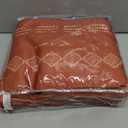 90 Inch Long Moody Boho Blackout Curtains, Terra Cotta Floral Pattern Room Darkening Drapes for Living Room Bedroom 2 Panels Set (50"W x 90"L (Pack of 2))