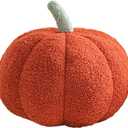 Maxpetus 3D Simulated Pumpkin Pillow Plush Pillow Sofa Cushion (11inch, Red)