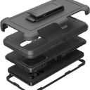 Compatible with Samsung Galaxy A53 5G Case, with Belt Clip Holster Heavy Duty Rugged Shockproof Full Body Protection Kickstand Phone case for Samsung Galaxy A53 5G (Black)