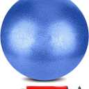Mini Pilates Exercise Yoga Ball, 6 Inch Small Inflatable Exercise Yoga Ball,Core Training and Physical Therapy Equipment, with Pump (Blue)