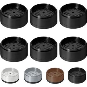 Bed Risers 1 inch, 2 inch, 3 inch, 4 inch Heavy Duty, Adjustable Furniture Riser for Table Desk Couch Sofa Chair Refrigerator Washing Machine, Stackable Bed Raisers Blocks (Black 6 Pack, 1 inch)