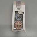 BIBS Pacifiers - Boheme Collection | BPA-Free Round Nipple | Nautral Rubber Latex | Made in Denmark | Set of 2 Cloud/Blush Color Premium Soothers | Size 6-18 Months