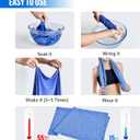 Cooling Towels - 8 Pack Cooling Towel(40"x12"), Cooling Towels for Neck and Face, Microfiber Soft Breathable Cooling Towel for Hot Weather