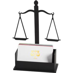 Lawyer Gifts for Men Women, Lawyer Attorney Business Card Holder Attorney Gift to Lawyers or Display your own Lawyer Business Cards Holds 3.5 x 2 inch Cards in Lawyer Office Ironmongery